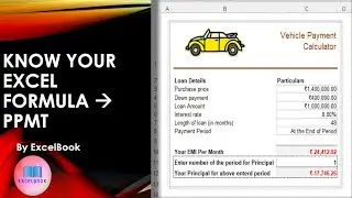 Loan's Principal amount calculation in MS Excel