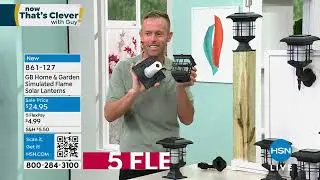 GB Home   Garden Simulated Flame Solar Lanterns