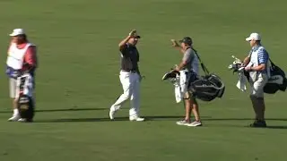 Josh Teater&rsquo;s eagle hole out at The RSM Classic
