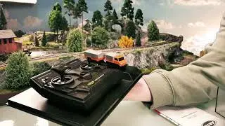 1:87 Carson RC Unimog - Short Testdrive -PMR  Diorama Trial Park H0