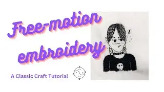 Free-motion embroidery, thread painting & line drawing. Inspiration from your childs drawings.