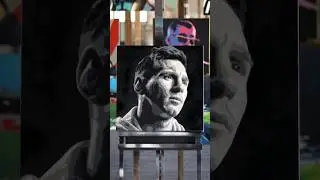 Leo Messi stencil art #satisfying #asmr