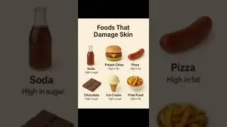 FOOD THAT DAMAGE SKIN #nutrition #healthyfood