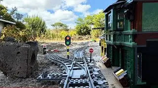LEGO High-Speed Passenger Train 7898  - Testride Garden - OnBoard Drivers View
