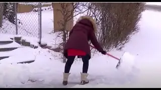 Residents grab shovels, crank up snowblowers to clear driveways, paths and sidewalks