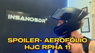 INSTALAÇÃO DO SPOILER/AEROFÓLIO NO HJC RPHA 11I SERÁ QUE FICOU BOM?
