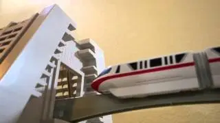 Disney Contemporary Resort for Walt Disney World Toy Monorail Playset Unboxing and In Use!