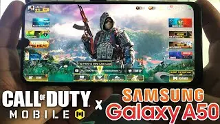 Call of Duty: Mobile Gameplay on Samsung Galaxy A50 (6/128) in 2021? | (MAX SETTING) Handcam [4K]