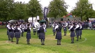 DEESIDE CALEDONIA PIPE BAND AT FHE WORLD PIPE BAND  CHAMPIONSHIPS 2018
