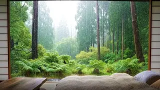#Tranquil Forest Bedroom with Rain and Piano Music
