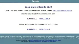 How To Check CGBSE Chhattisgarh Class 10th, 12th Board Results