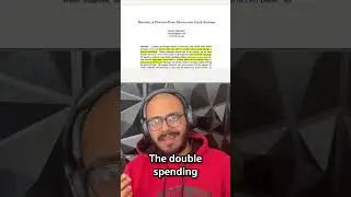 Bitcoin solved the double spending problem in a decentralized blockchain #learnweb3