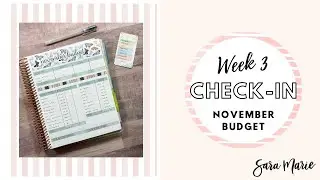 Week 3 Check In | November 2021 Budget | Sara Marie Stickers | EC Monthly |