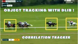 Multiple object tracking with dlib correlation tracker in python