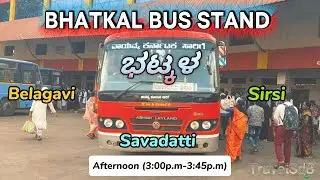 Bhatkal Bus Stand....bhatkal vlog..#bus #ksrtc #nwksrtc #kkrtc #ksrtcbus 