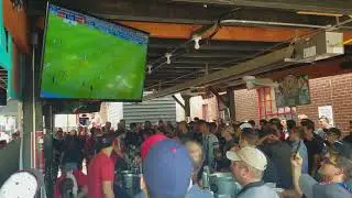 Uruguay goal vs Portugal - Fan celebration at Amsterdam Tavern | SoccerHive
