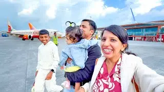Baby & Aadi's Fisrt Flight Exeperience😍