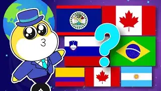 Learn World Flags with Baby Shark 🦈 Learn the Flags!!  Which One is Which   Educational Song
