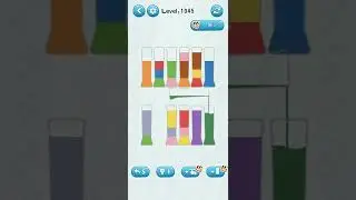 water sort puzzle game level 1045 Numpuz android ios games funny gaming all level mobile game