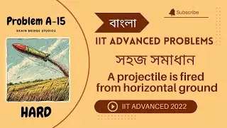 IIT Problems Advanced 2022: (বাংলা) A projectile is fired from horizontal ground with speed v