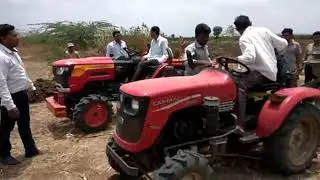 Captain tractor vs Mahindra Jivo Tractors live field working comparison