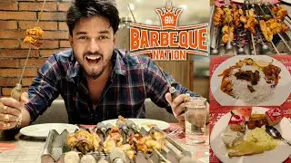 Food vlog with WIFE || BARBEQUE NATION || Unlimited Food