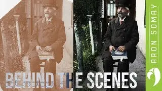 Uncle Charles - Old photo Restoration - BEHIND THE SCENES - Speed art (#Photoshop) | AronSomayDesign