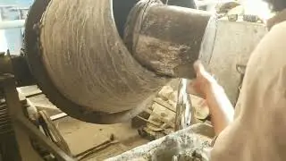 Complete process of tuff tile making at factory