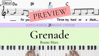 Grenade - Bruno Mars | Course Preview | Piano Tutorial (EASY) | JCMS