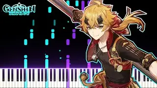 Thoma: Blazing Defense - Character Demo | [Piano Cover] (Synthesia)「ピアノ」【Genshin Impact】