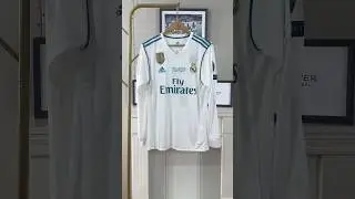Real Madrid 2017/2018 home shirt long sleeves final version #football #realmadrid #ronaldo #jersey