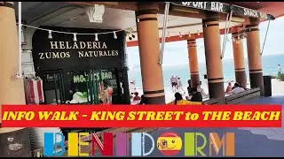 BENIDORM INFO WALK!☀️💬📢Hotel Golden & Hotel Jaime I, Old Town 🍻💐👠🏢🇪🇦 #benidorm