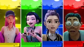 🎶 Mira 🆚 Zoey 🆚 Rumi 🆚 Dr.Han | Kpop Demon hunters Tiles Hop EDM Rush