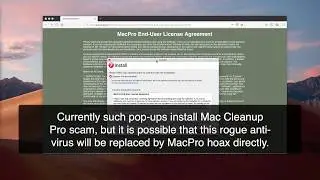 MacPro virus on Mac OS X Mojave (removal video).