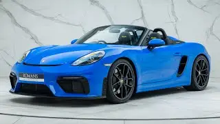2023 Porsche 718 Spyder - Shark Blue - Walkaround + Engine & Exhaust Sound