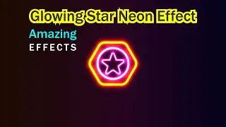 How to create a neon effect star, circle and polygon |Illustrator glowing objects.
