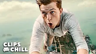 Kicked Out of the Plane! Tom Holland Pulls a Spidey Move | Uncharted