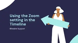 The Zoom setting in the Biteable video editor timeline
