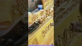 Tibetan Furniture Spray Painting: Traditional Craft Demo
