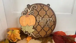 DIY 3D Pumpkin Sign | Easy Laser Cut Fall Decoration
