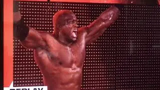 WWE NETWORK: Braun Strowman Spears Bobby Lashley thru the led screen