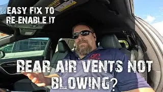 Rear air not blowing? How to re-enable the rear air
