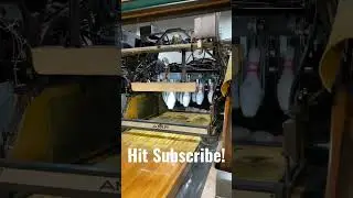 Old-School pinsetter in operation! #shortsyt #shortsfeed #bowling #vintage #machines #machinery