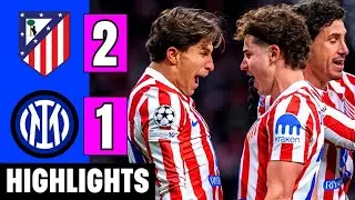 Atletico Madrid vs Inter Milan 2-1 Highlights | Jose Gimenez Goal | UCL 2025-26 | Julian Alvarez 