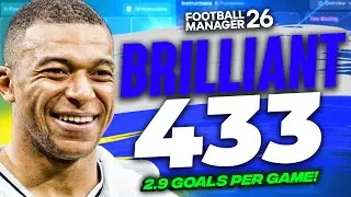 FM26 BRILLIANT Beta Тактика 4-3-3: 2,9 гола за игру, непобедимы!