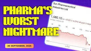 Pharma Stocks Crash After Trump&rsquo;s 100% Drug Tariff | Natco, Gland, Sun Pharma Drop | Market Update