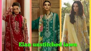 Elan unstitched lawn 2023 launched today at 07:00pm