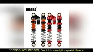 INJORA 45mm Aluminum Threaded Shock Absorber Oil Damper for 1/24 RC Crawler FMS FCX24 FCX18 Upgrade