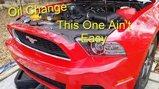 2014 Mustang oil change, these ain't easy