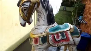 Vintage rocking horse re-build